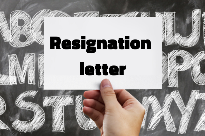 Resignation letter template